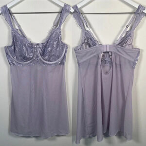 Auden lavender lace chemise/babydoll size large